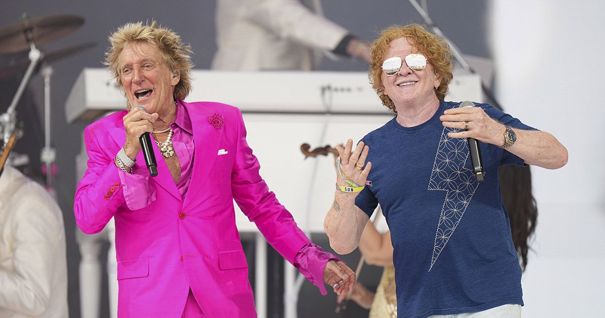Glastonbury: Rod Stewart canta com vocalista dos Simply Red