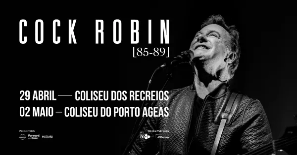 Cock Robin regressam a Portugal em 2027